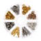 John Bead 8-Slot Bead Caps Jewelry Findings Kit Assortment, 1020pcs